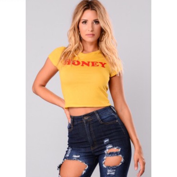 fashion nova yellow top